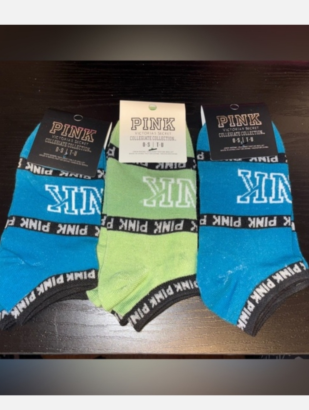 PINK Victoria’s Secret Women's Low-Cut Socks - (3 Pair Bundle)